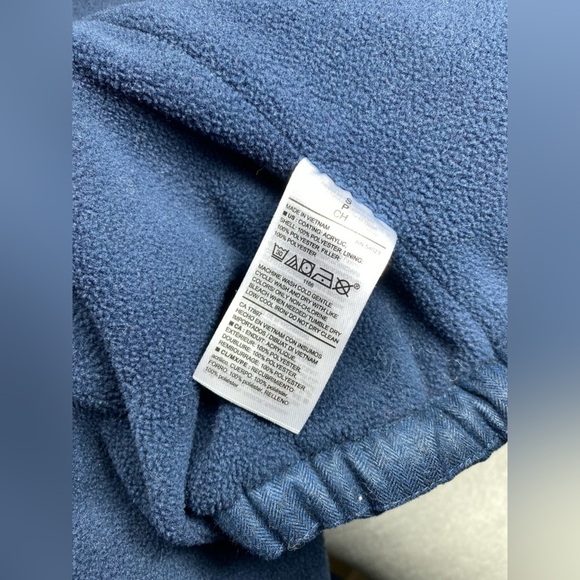 Small Old Navy Heavy Blue Zip Up Vest w/ Pockets - Picture 9 of 9